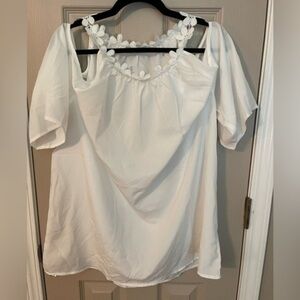 Misslook cold shoulder lace collar tunic. NWOT